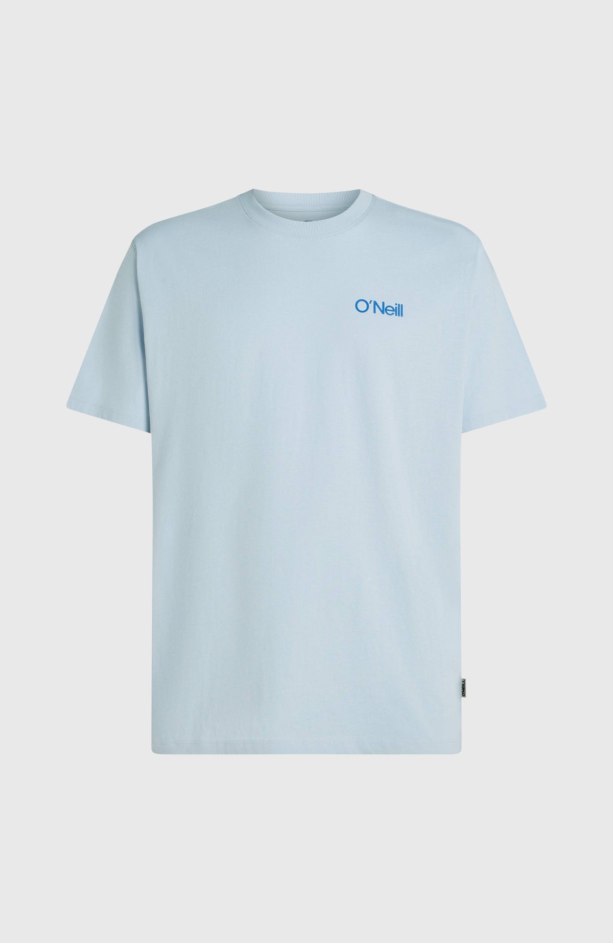 Polygiene Cotton Graphic T-Shirt für Herren, blau, freigestellt von vorne mit kleinem Logo-Print