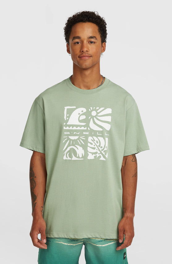 O'Neill Melange Front-Print T-Shirt | Marble Arch
