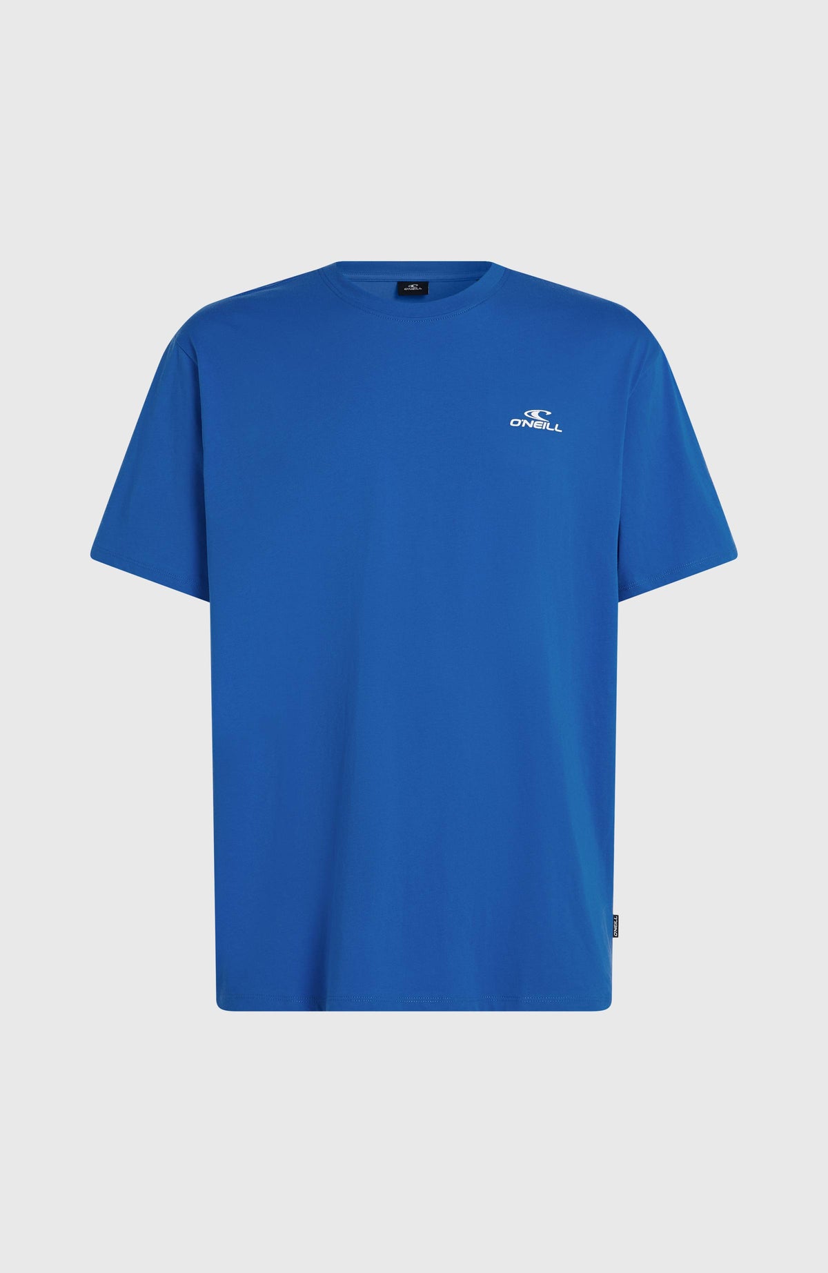 Small Logo T-Shirt für Herren, blau mit Logo-Print in Weiß, freigestellt von vorne