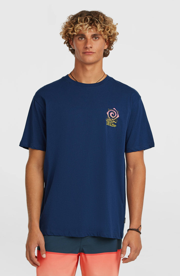Chest-Print T-Shirt | English Evening