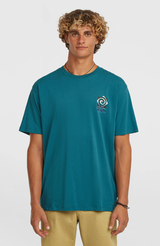 Chest-Print T-Shirt | Botanical Heat