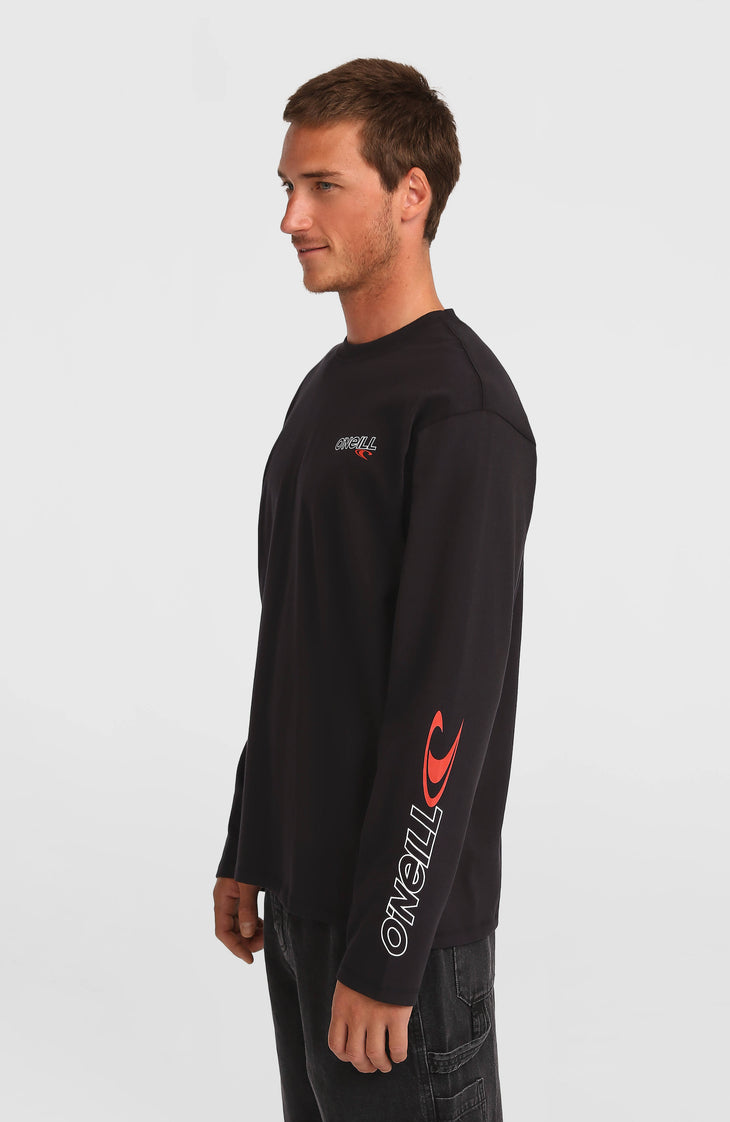 Essentials 90s Logo Langarmshirt | Black Out