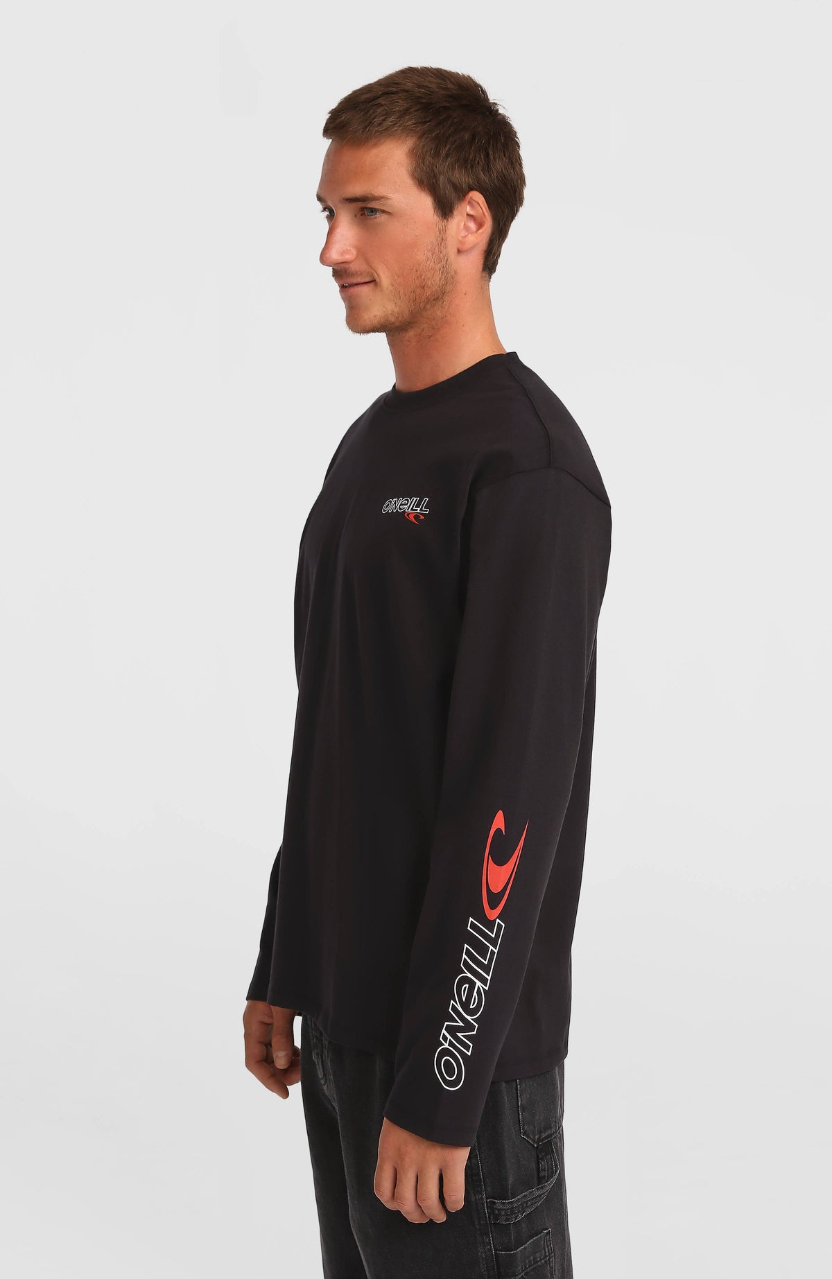 Essentials 90s Logo Langarmshirt | Black Out