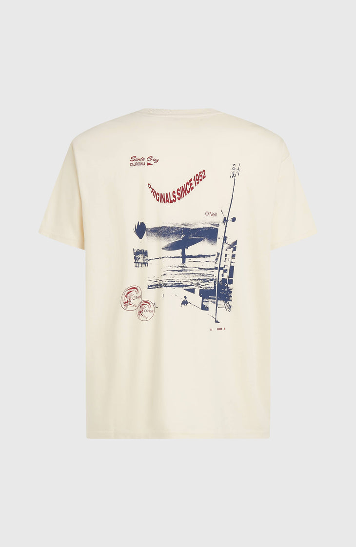 O'Riginals Retro Back-Print T-Shirt | Linen White