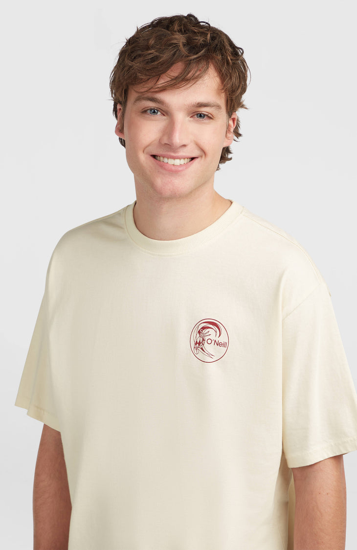 O'Riginals Retro Back-Print T-Shirt | Linen White
