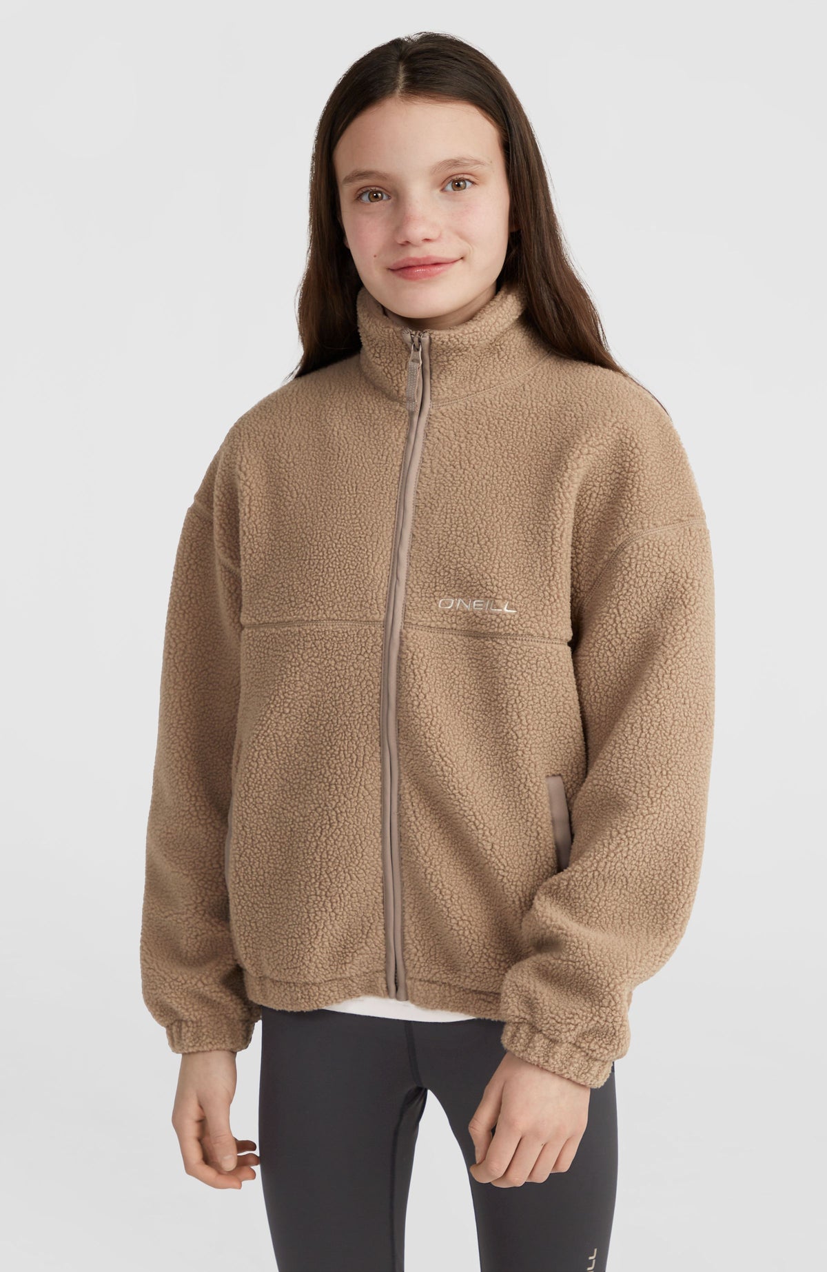 Flauschige Fleecejacke mit Reißverschluss | Concrete