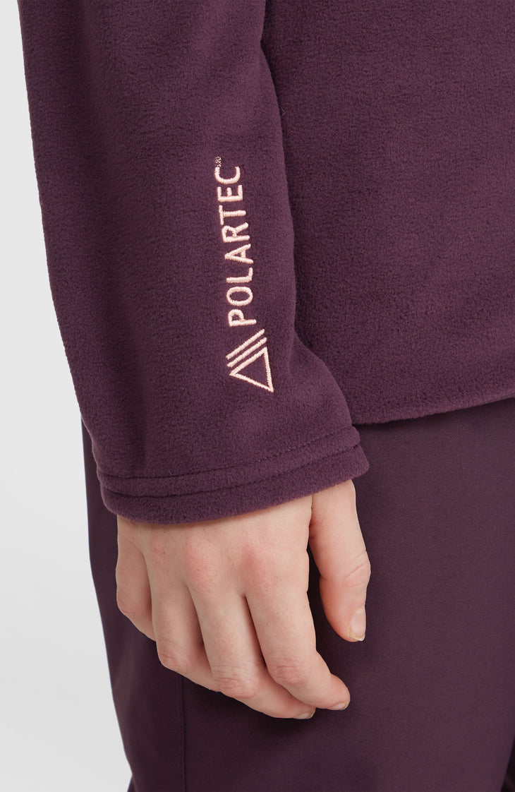 Jack's Polartec® 100 Fleecepullover mit Halbreißverschluss | Aubergine