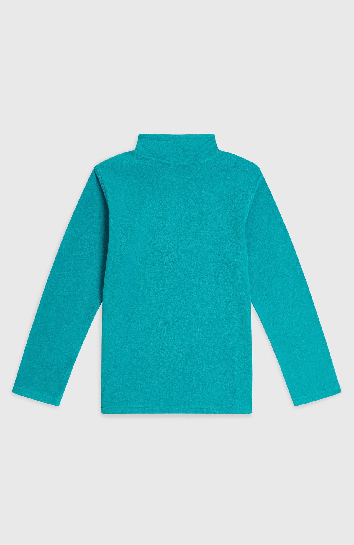 FWC'Cruz Jack's Fleecepullover für Mädchen, blau, flach liegend von hinten mit schlichtem Stehkragen