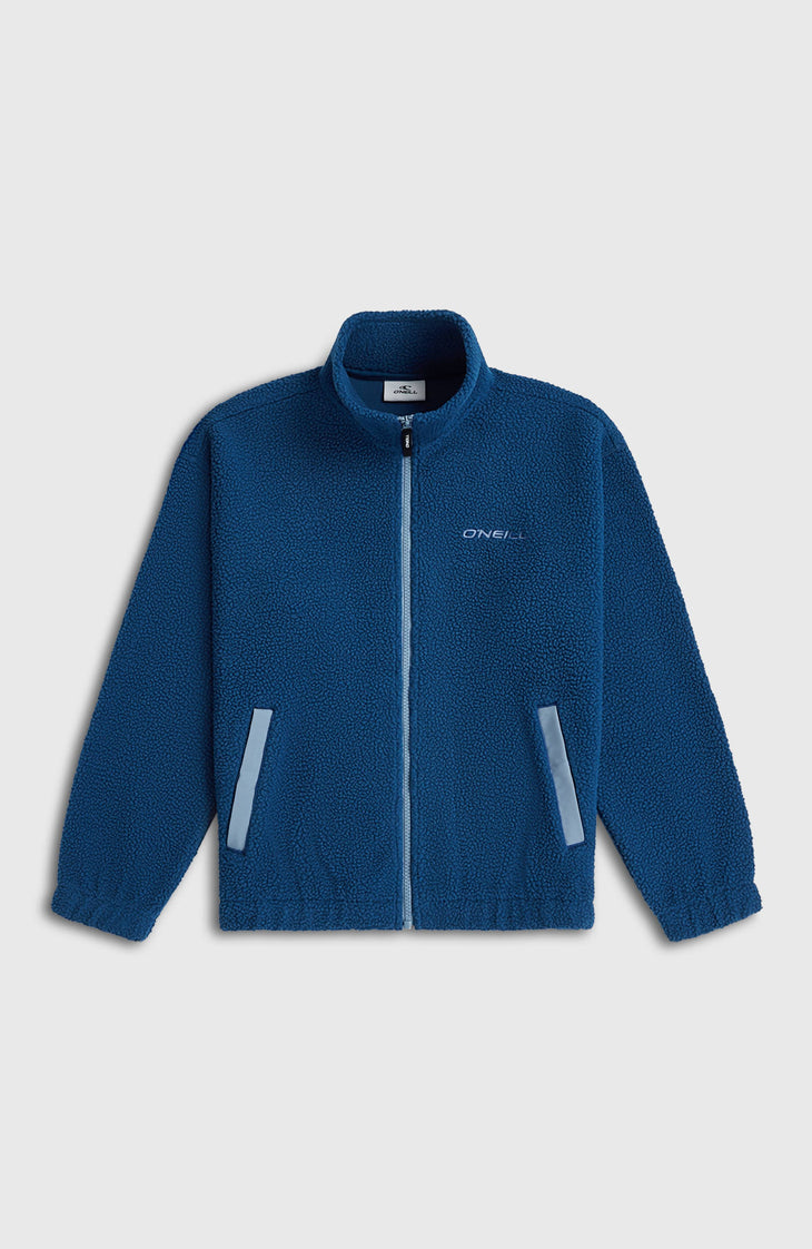 Flauschige Fleecejacke mit Reißverschluss | Regal Blue