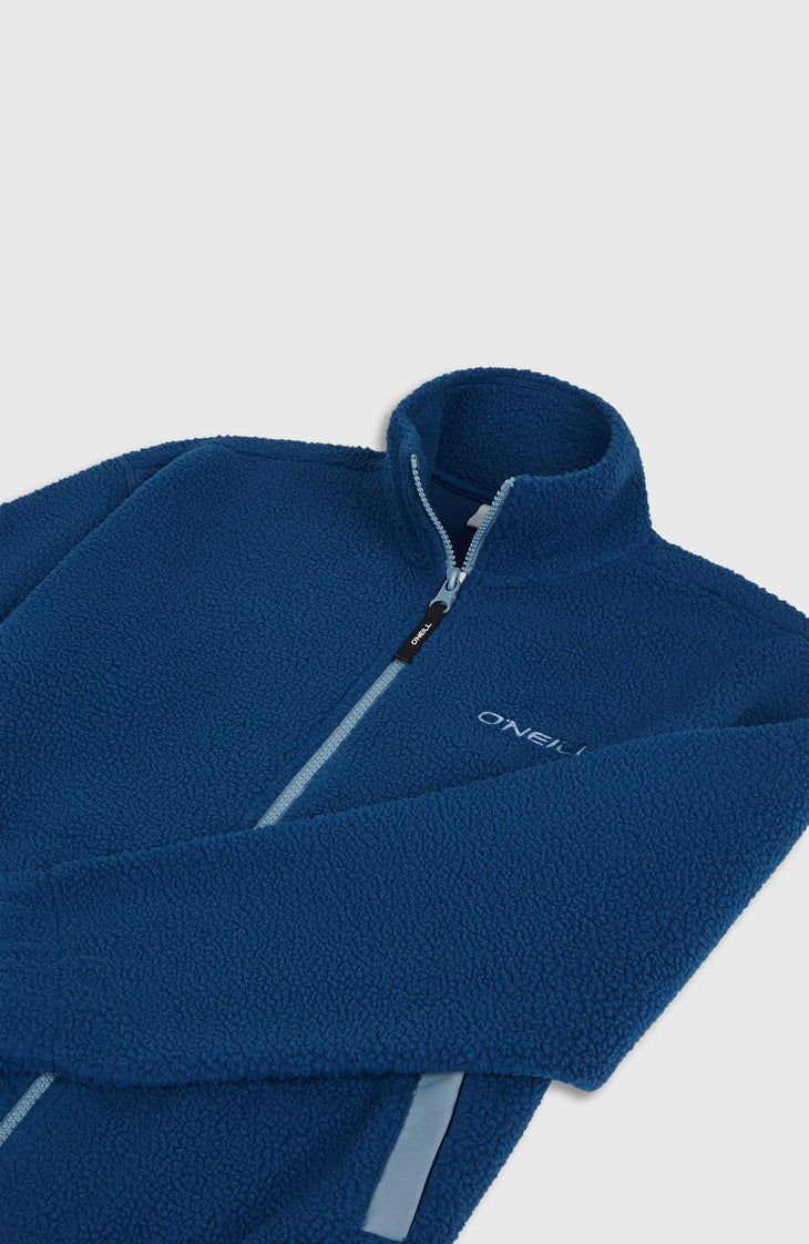 Flauschige Fleecejacke mit Reißverschluss | Regal Blue