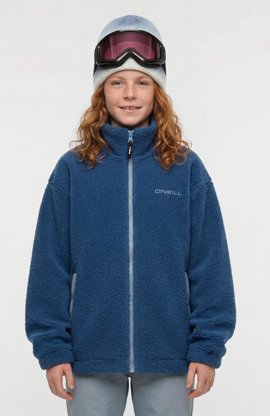 Flauschige Fleecejacke mit Reißverschluss | Regal Blue