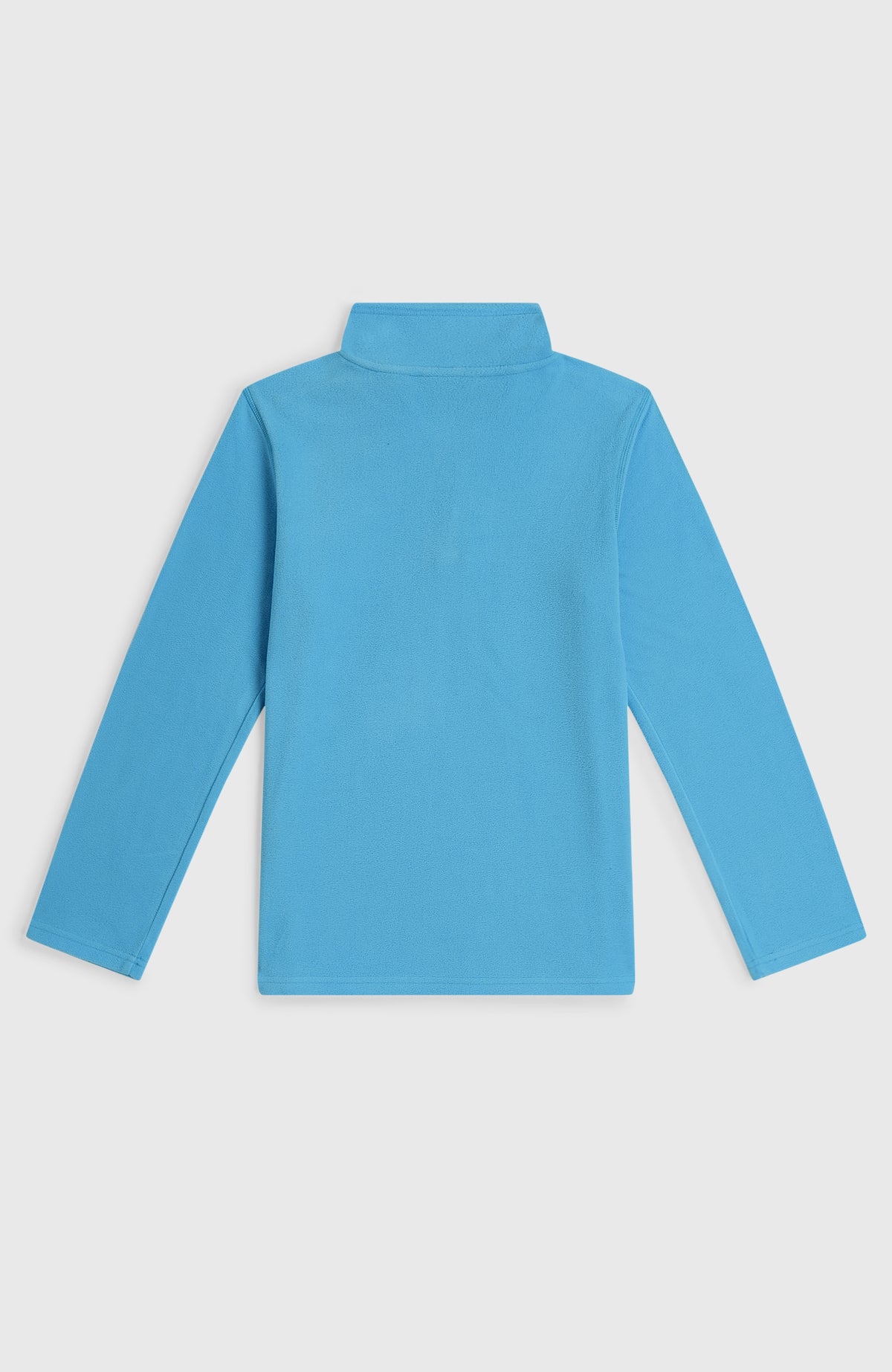 FWC'Cruz JACK'S POLARTEC HZ FLEECE Fleecepullover für Mädchen, blau, flach liegend von hinten mit Stehkragen