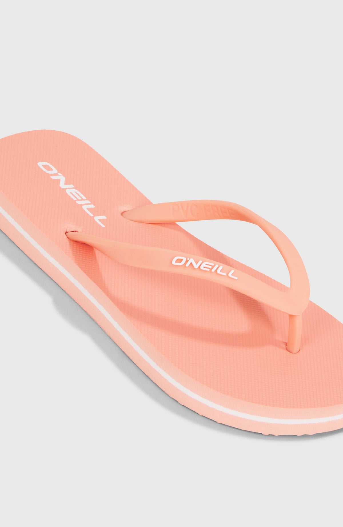 Profile Logo Sandalen für Mädchen, pink, Nahaufnahme von Fußbett und Zehenriemen