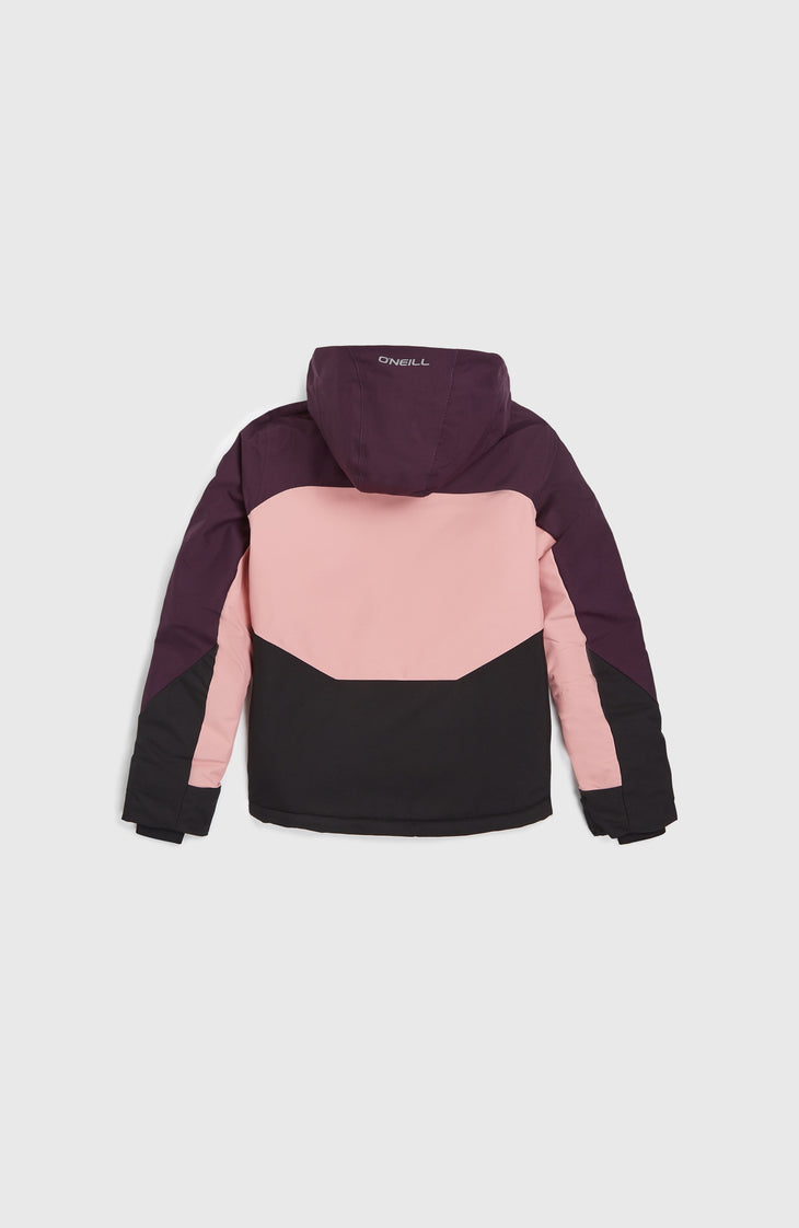 Carbonite Skijacke | Aubergine Colour Block