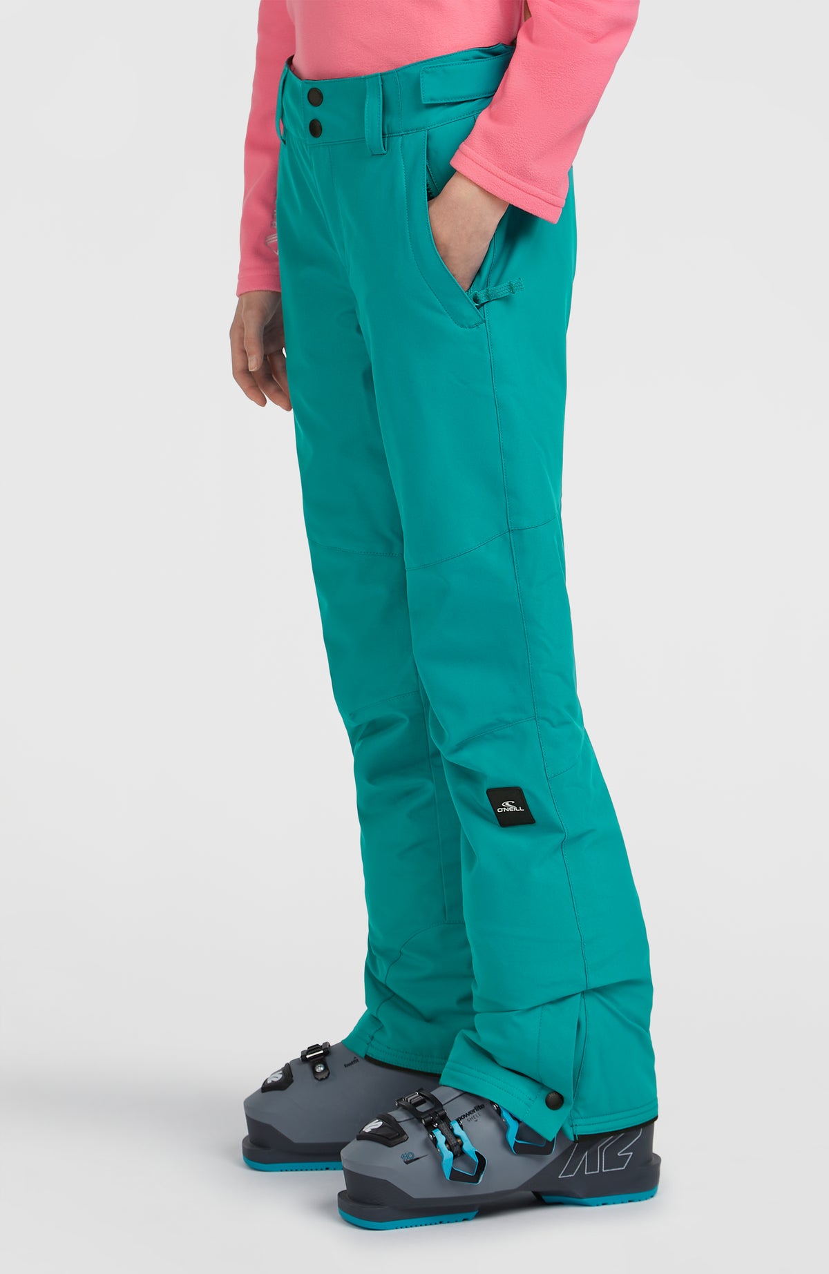 FWC'Cruz Skihose für Mädchen, blau, Seitenansicht am Model