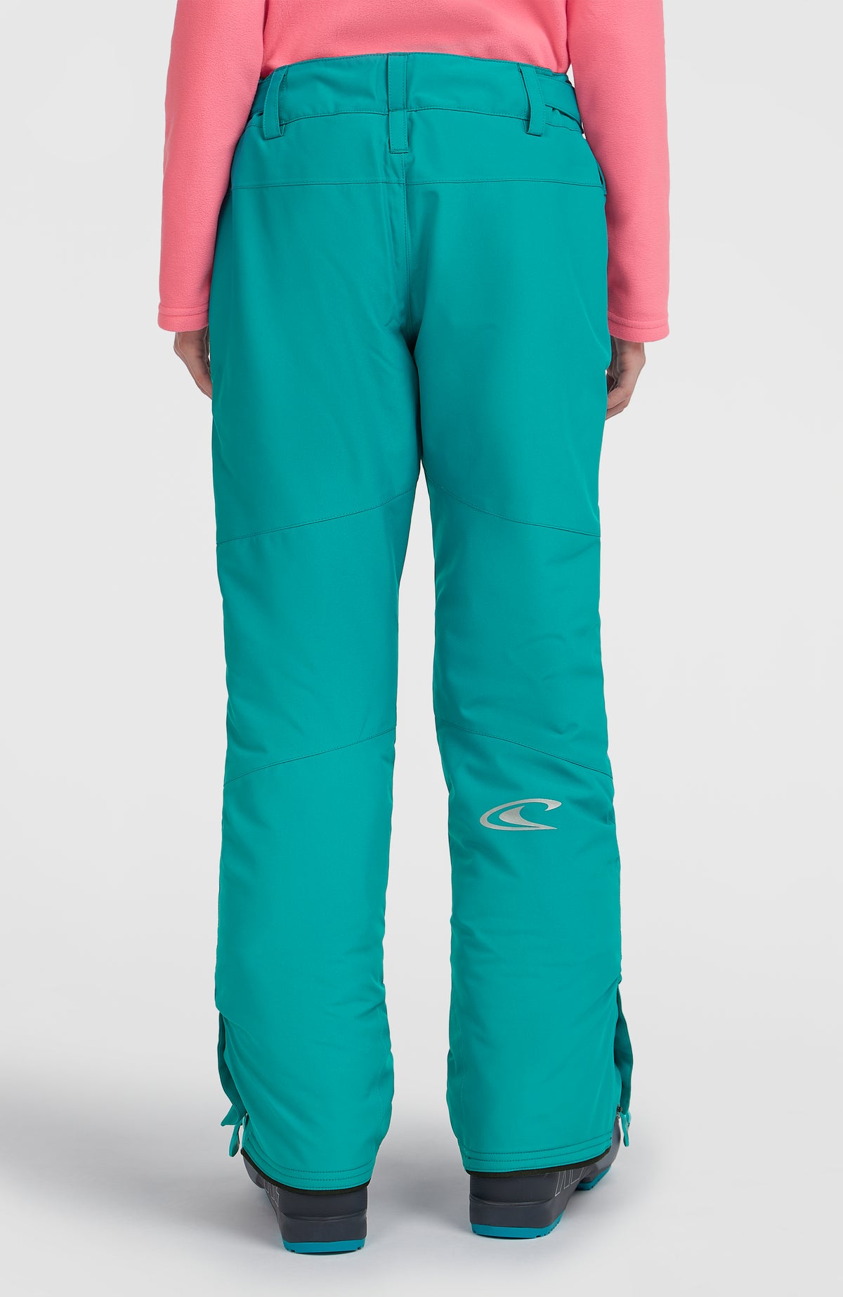 FWC'Cruz Skihose für Mädchen, blau, Rückansicht am Model mit Logo-Print