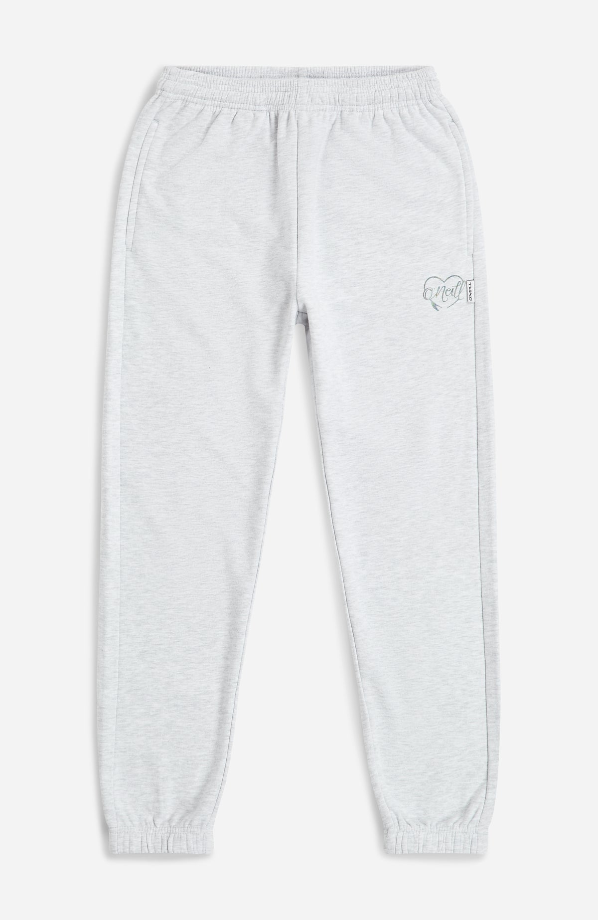 Essentials Jogginghose für Mädchen, weiß, flach liegend von vorne