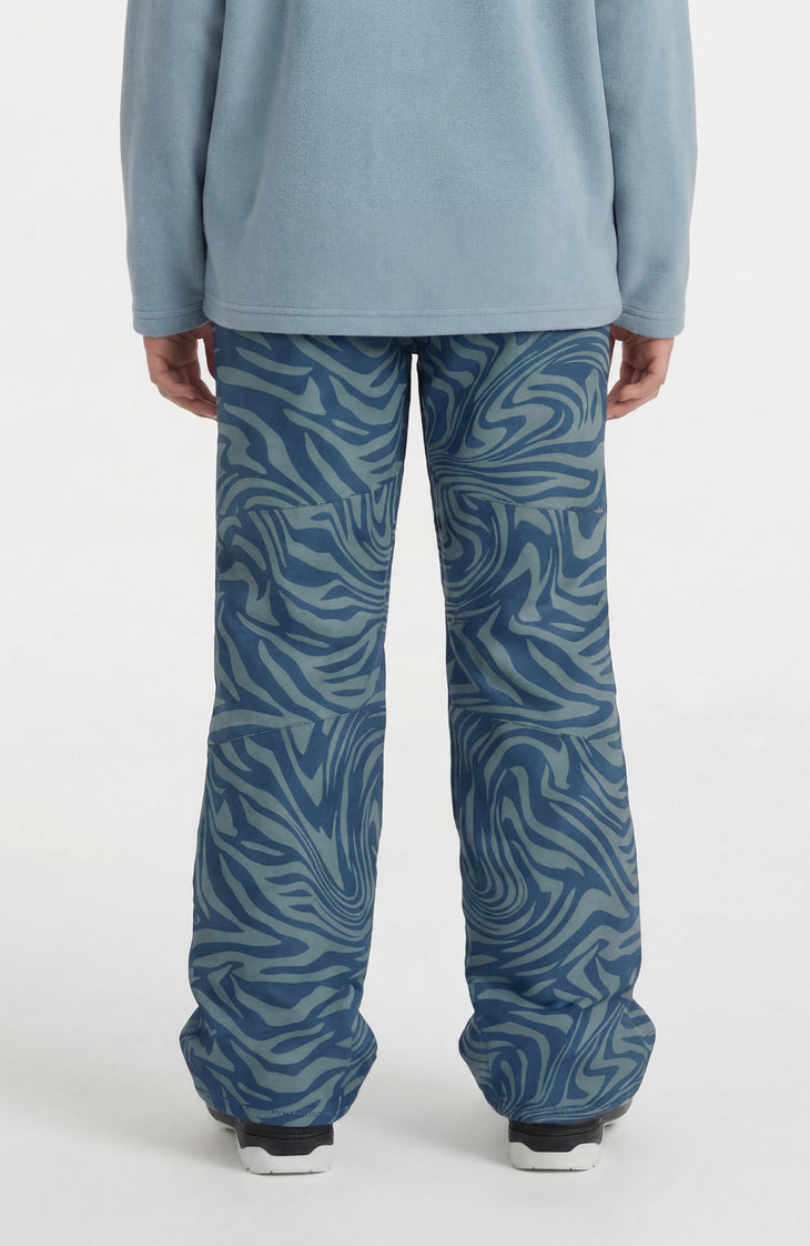 FWC'Cruz Skihose | Blue Swirl Zebra