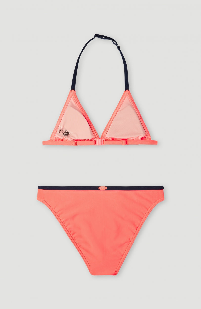Essentials Triangel-Bikini-Set | Neon Coral