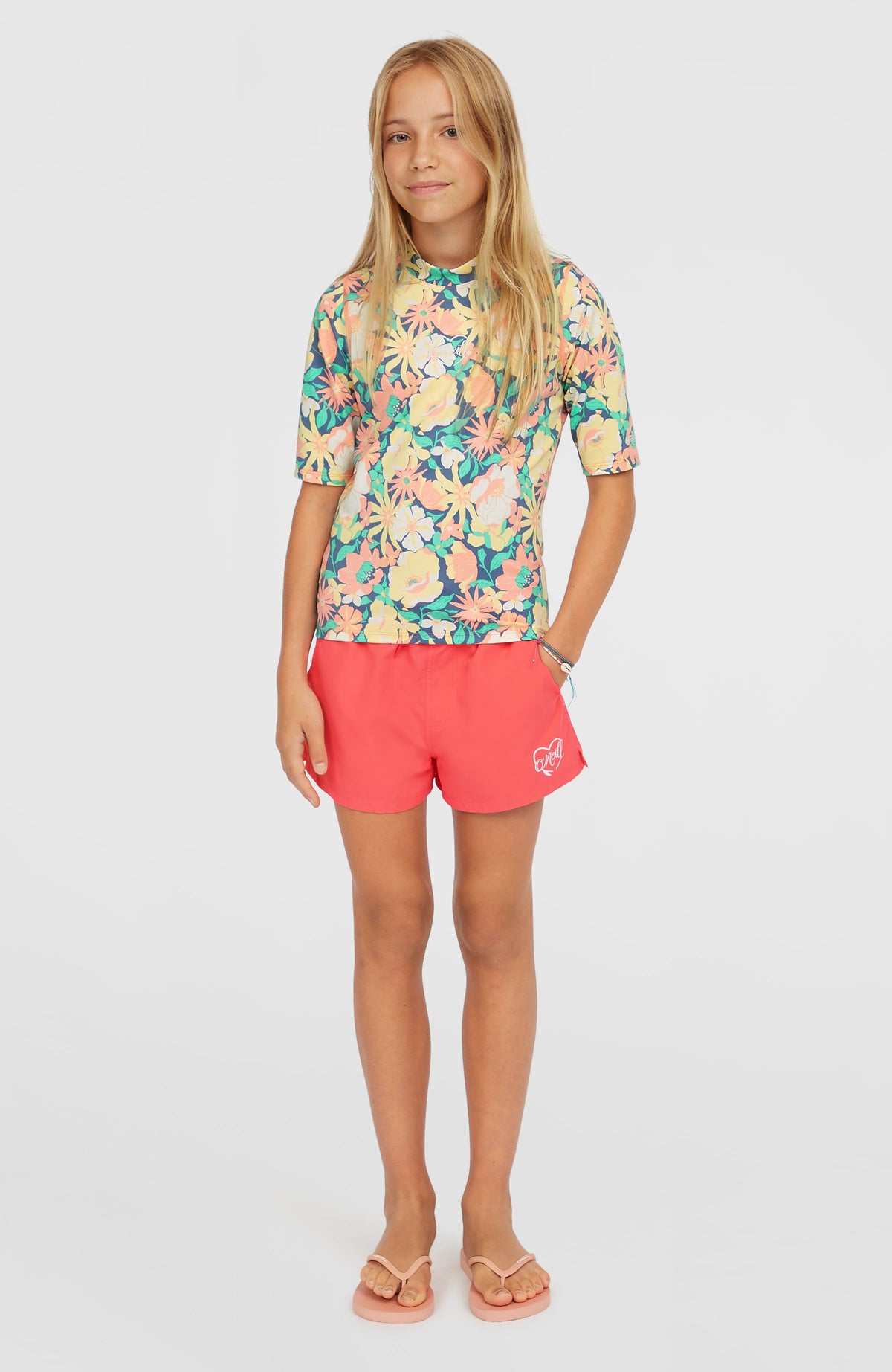 Essentials Shortsleeve-Schwimmshirt | Blue Santa Monica