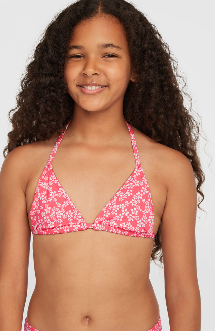 Essentials Triangel-Bikini-Set | Pink Milliflower