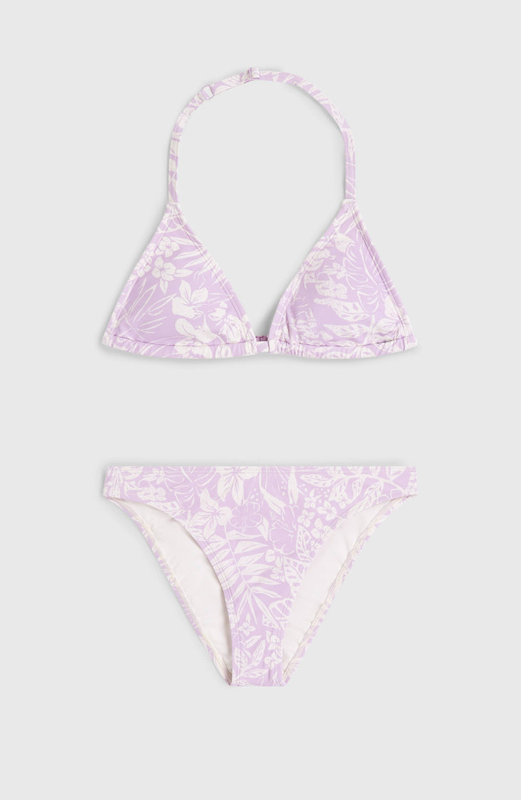 Essentials Triangel-Bikini-Set | Purple Island Sky