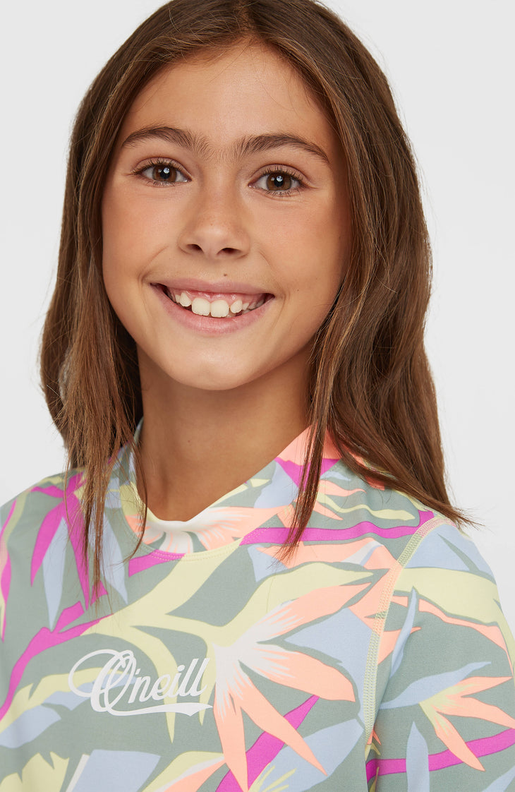 O'Neill Graphic Shortsleeve-Schwimmshirt | Green Wmns Tropicana