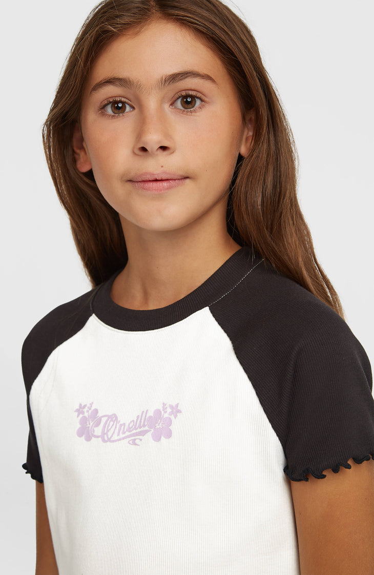 O'Neill Colour-Block Rib T-Shirt | Snow White Colour Block