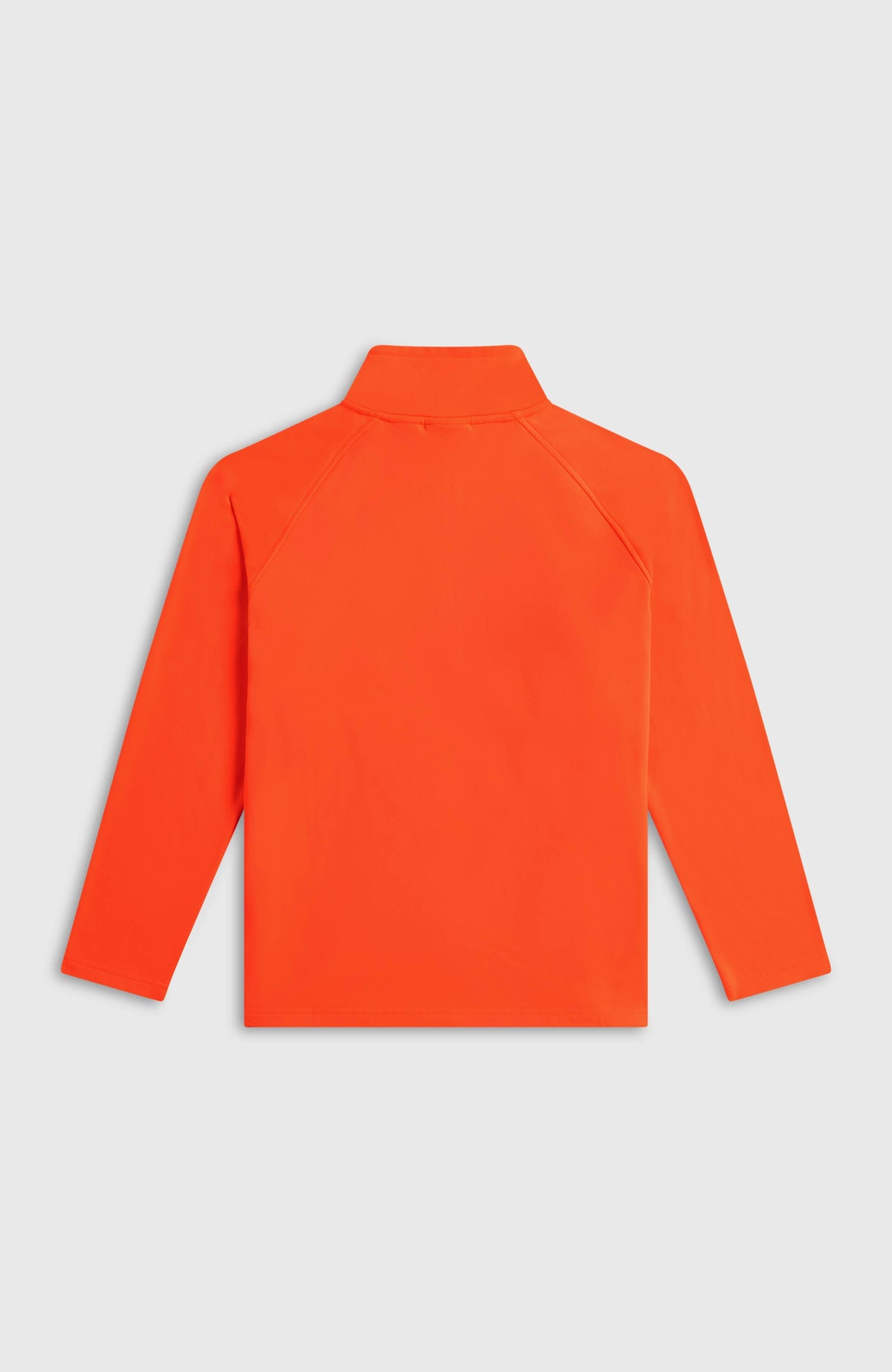 Roter FWC'Cruz Half-Zip Fleecepullover für Jungen, flach liegend von hinten mit Stehkragen