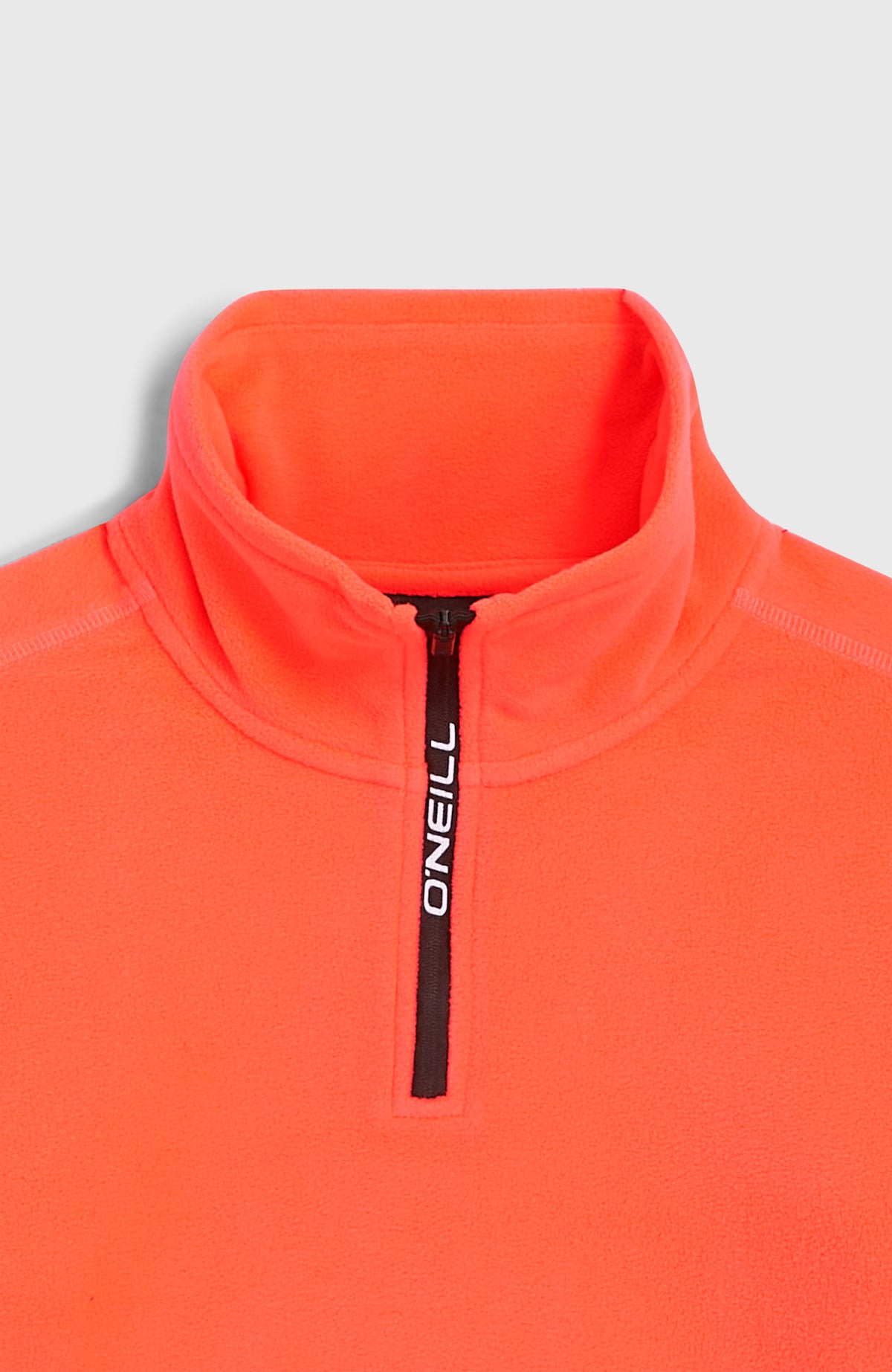 FWC'Cruz JACK'S POLARTEC HZ FLEECE Fleecepullover, rot, Nahaufnahme von Stehkragen und Reißverschluss