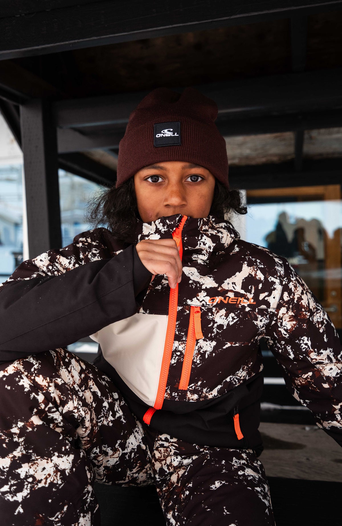 FWC'Cruz Triple Skijacke | Black/Beige Quarry