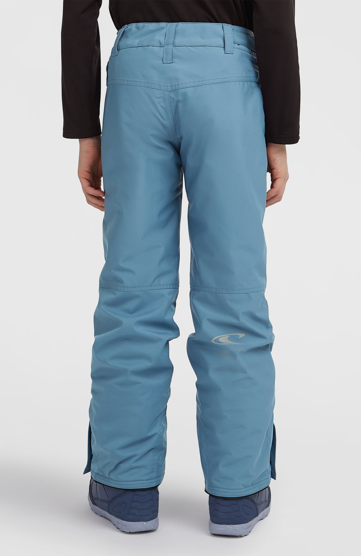 FWC'Cruz Skihose für Jungen, blau, Rückansicht am Model mit Logo-Print an der Hosenrückseite