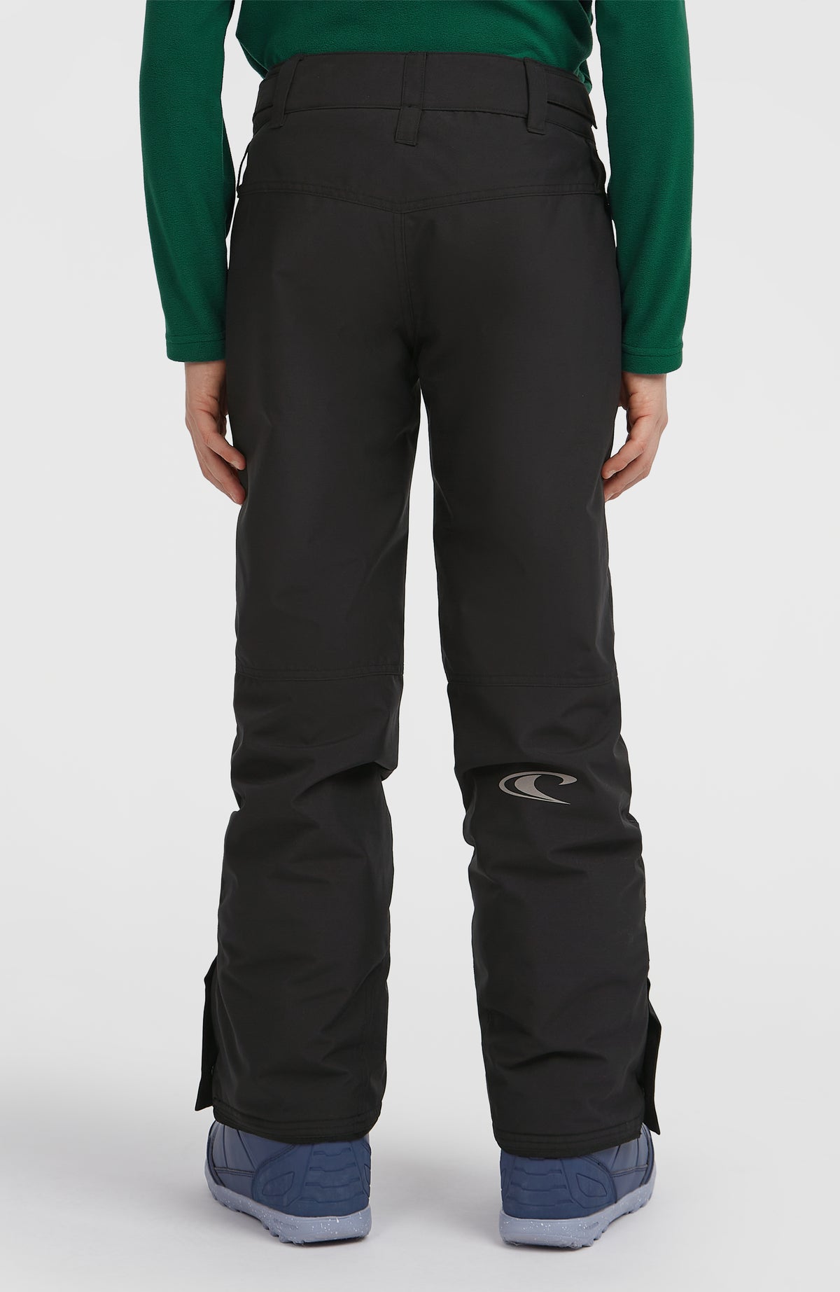 FWC'Cruz Skihose für Jungen, schwarz, Rückansicht am Model mit Logo-Print