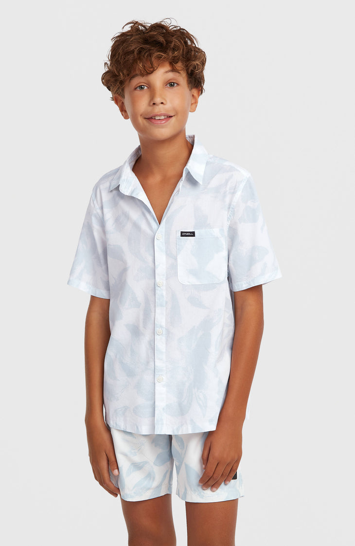 Print-Shirt | White Spray Flower