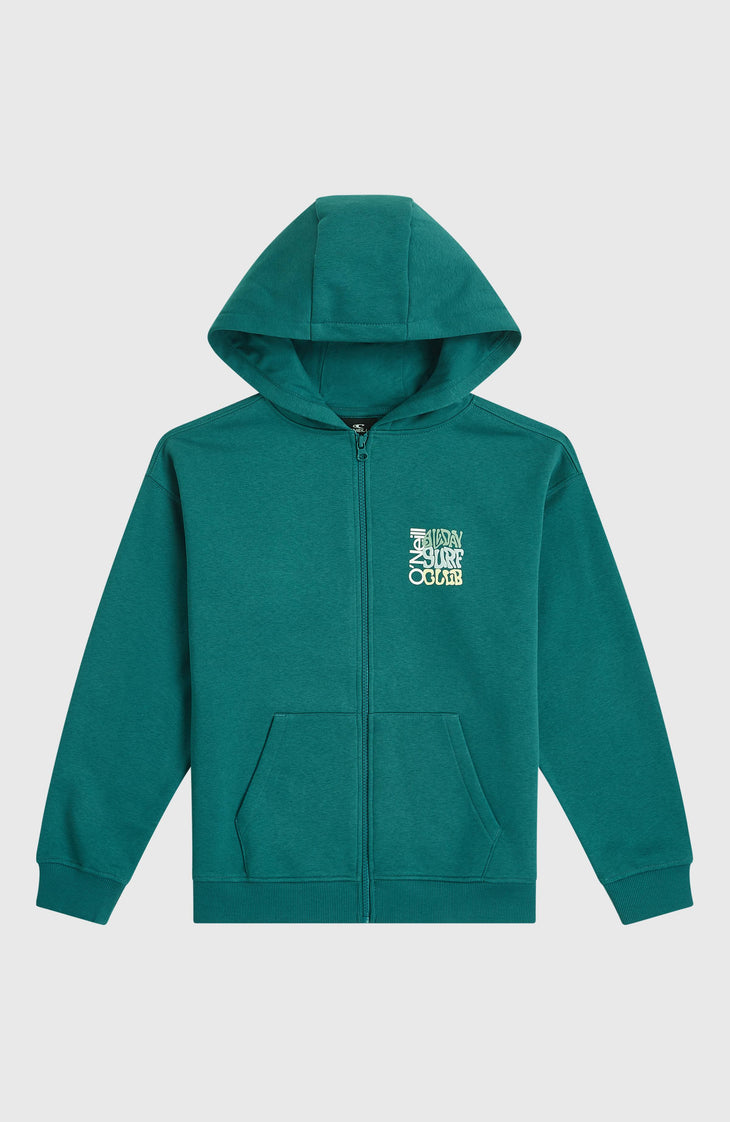 Graphic Kapuzenjacke mit Reißverschluss | Botanical Heat
