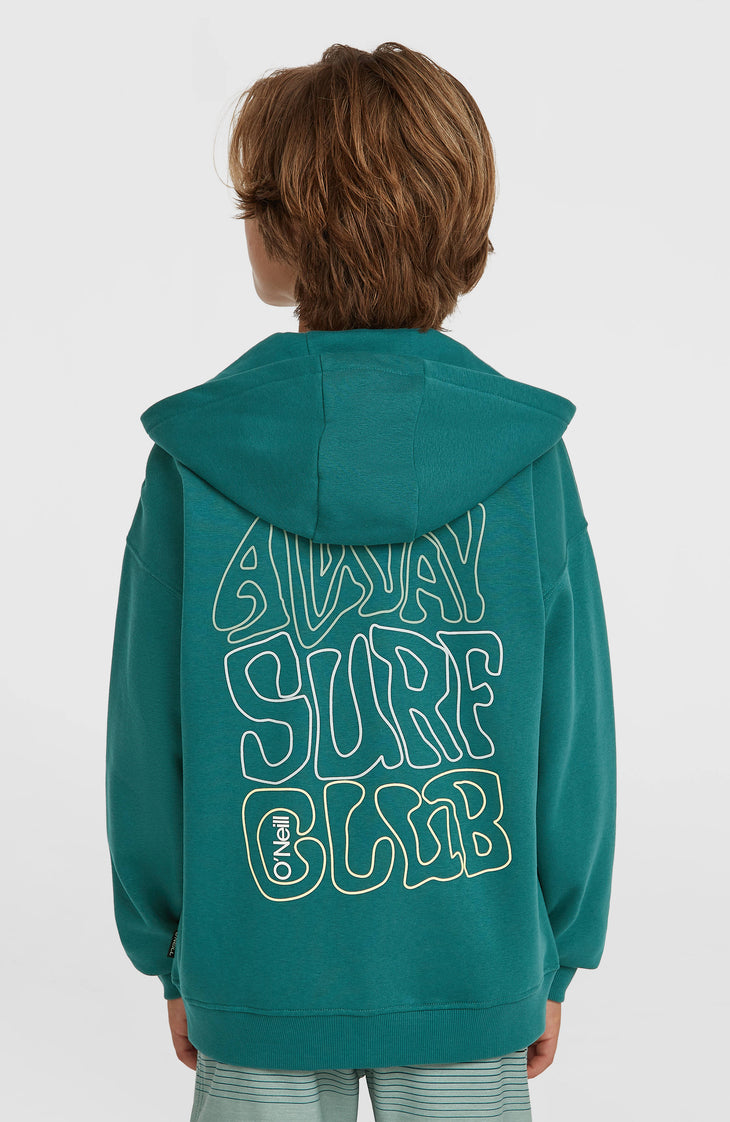 Graphic Kapuzenjacke mit Reißverschluss | Botanical Heat