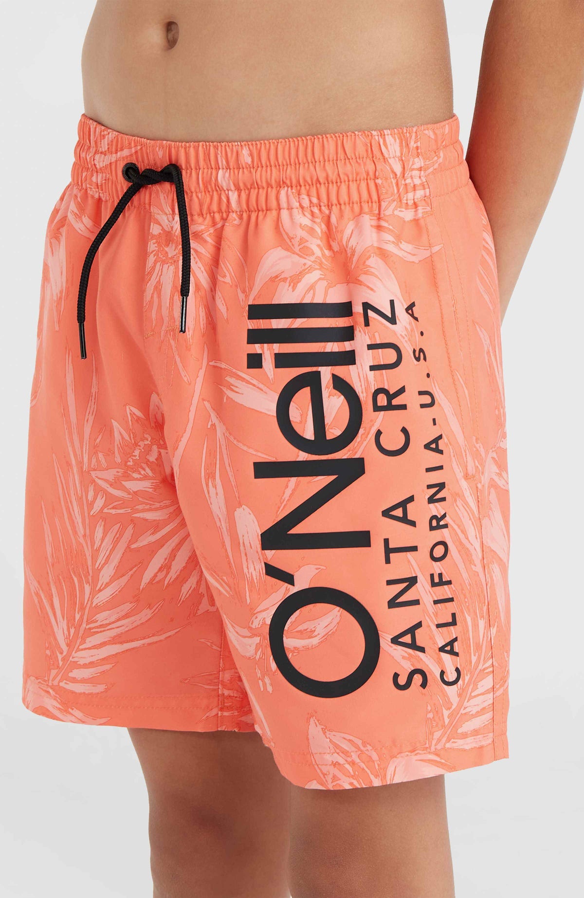 Mix and Match Cali Floral 14'' Badehose | Living Coral Tonal Tropicana