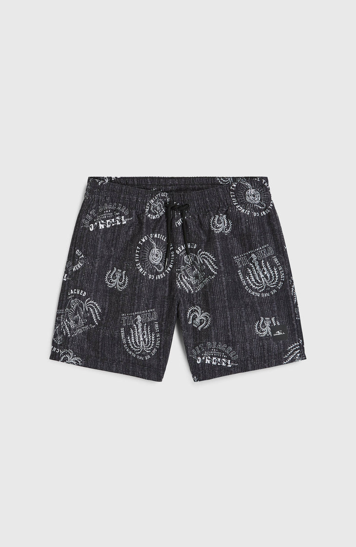 Cali 14'' Badehose | Black Mystical