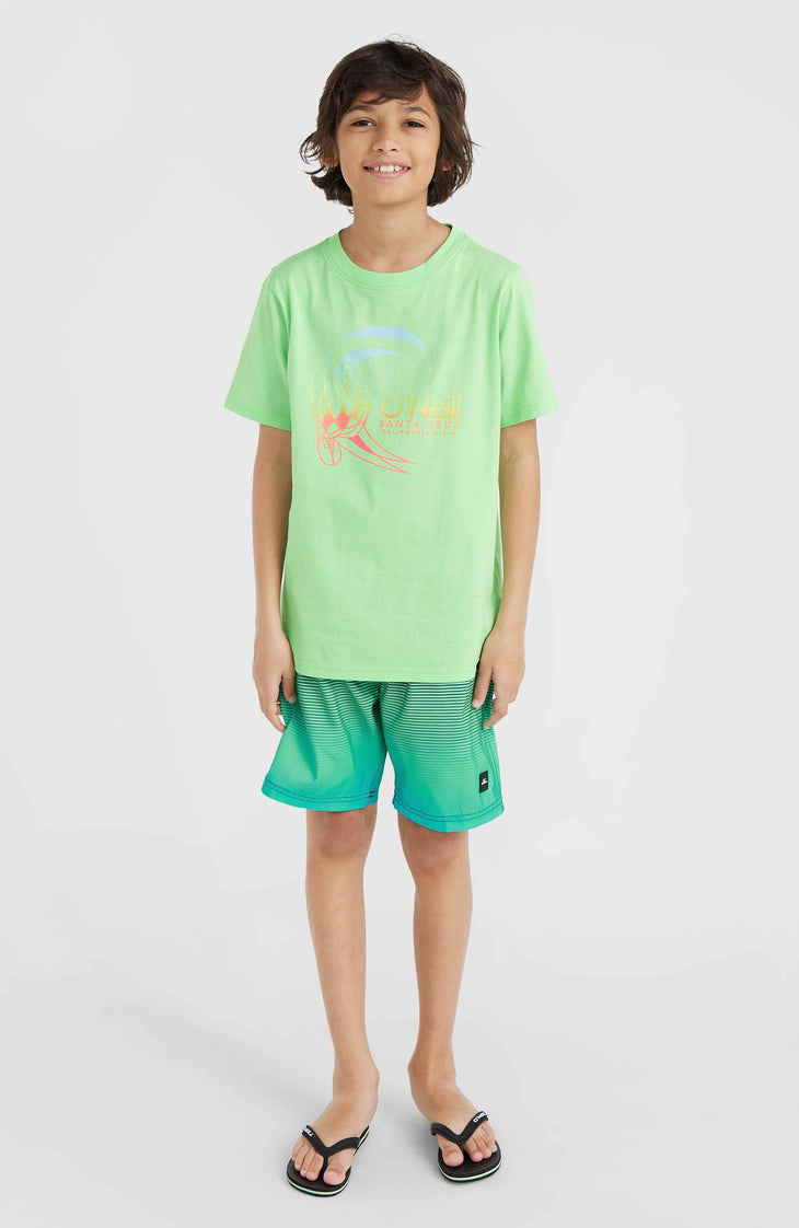 Circle Surfer T-Shirt | Neon Green