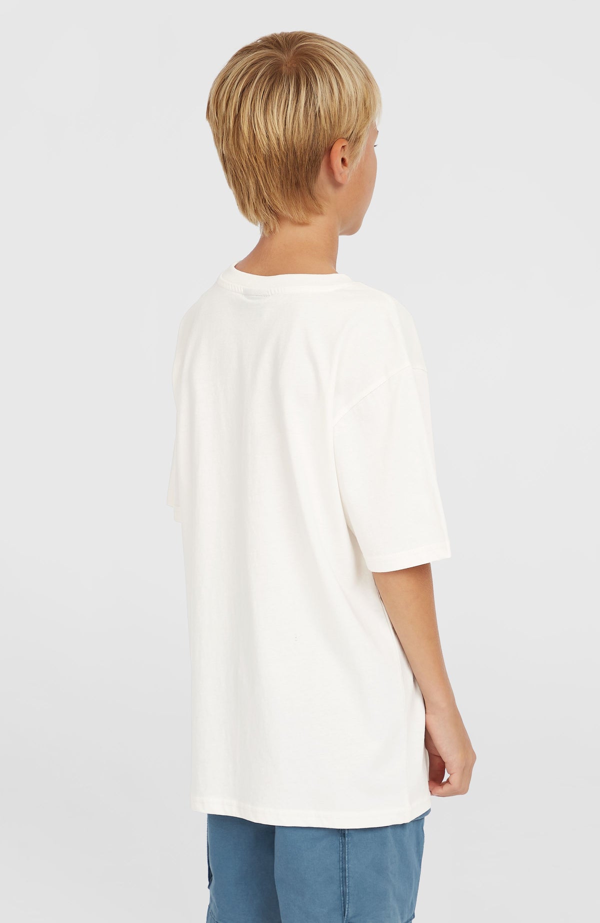Jack O'Neill Muir T-Shirt für Jungen, weiß, Rückansicht am Model