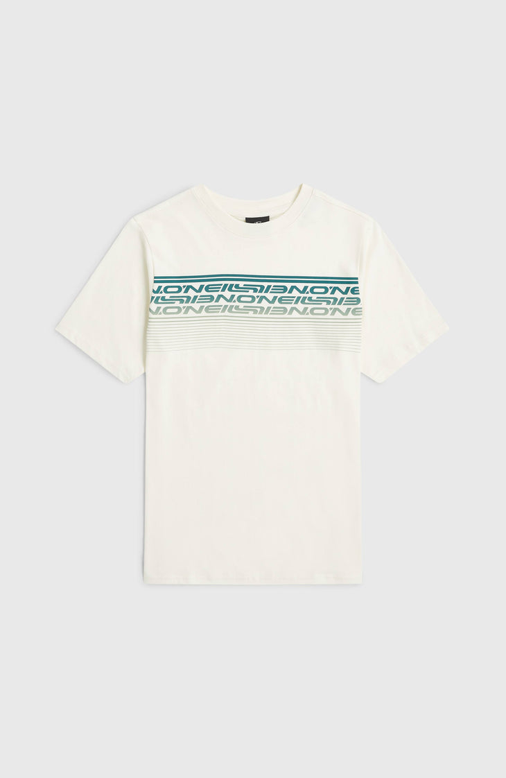 O'Neill Logo Stripe T-Shirt | Snow White