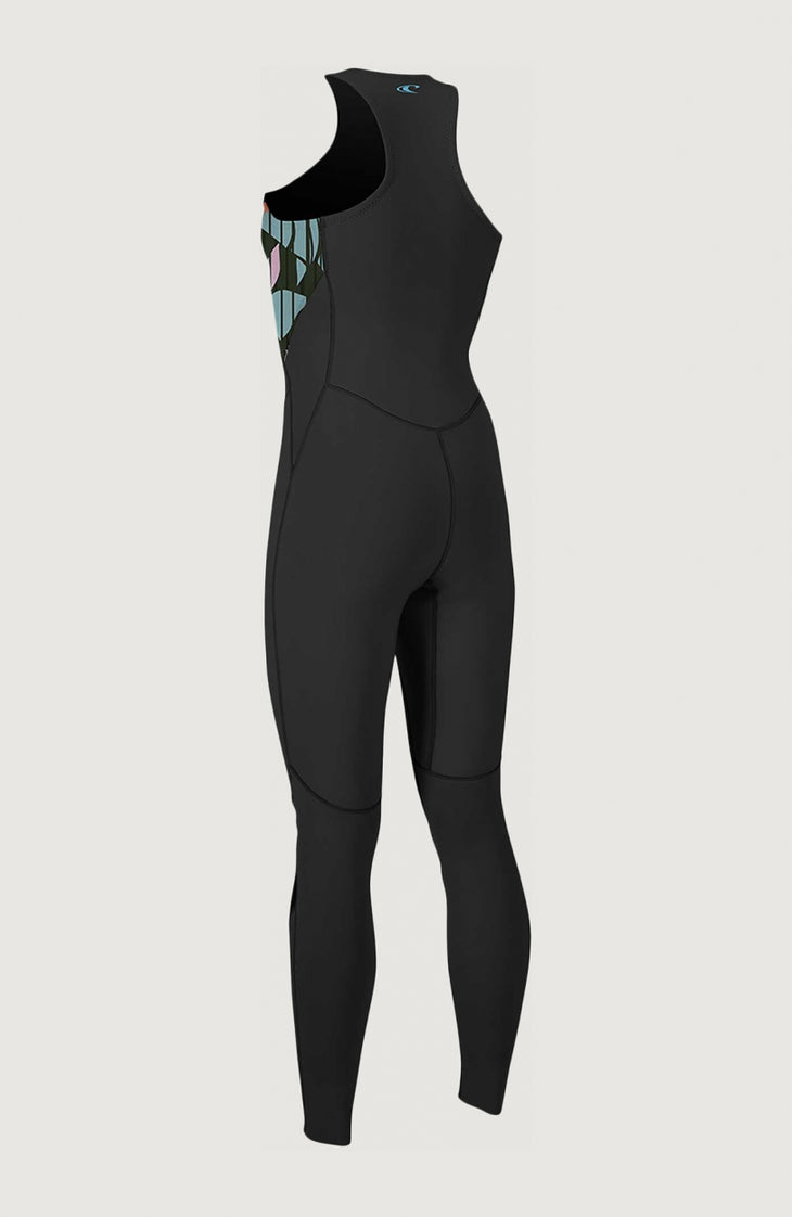 Bahia 1.5mm Front Zip Sleeveless Full Wetsuit | Black