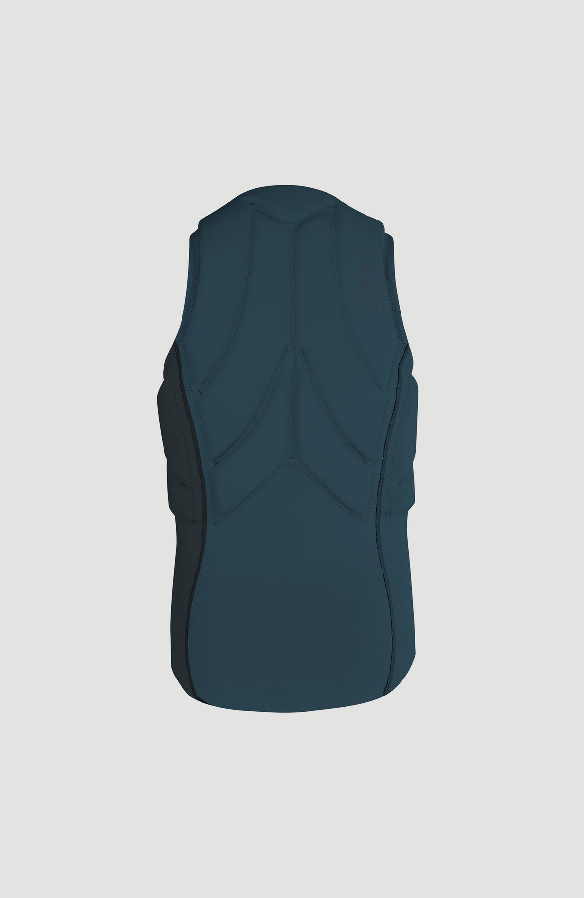 Slasher Kite Vest Weste für Herren, blau, freigestellt von hinten mit gesteppten Nähten am Rücken