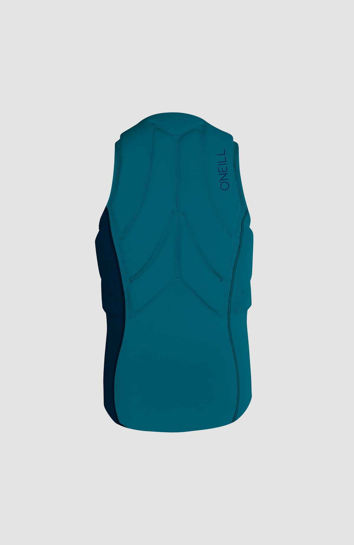 Slasher Kite Vest Prallschutzweste für Herren, blau, freigestellt von hinten, mit Logo-Schriftzug an der Schulter