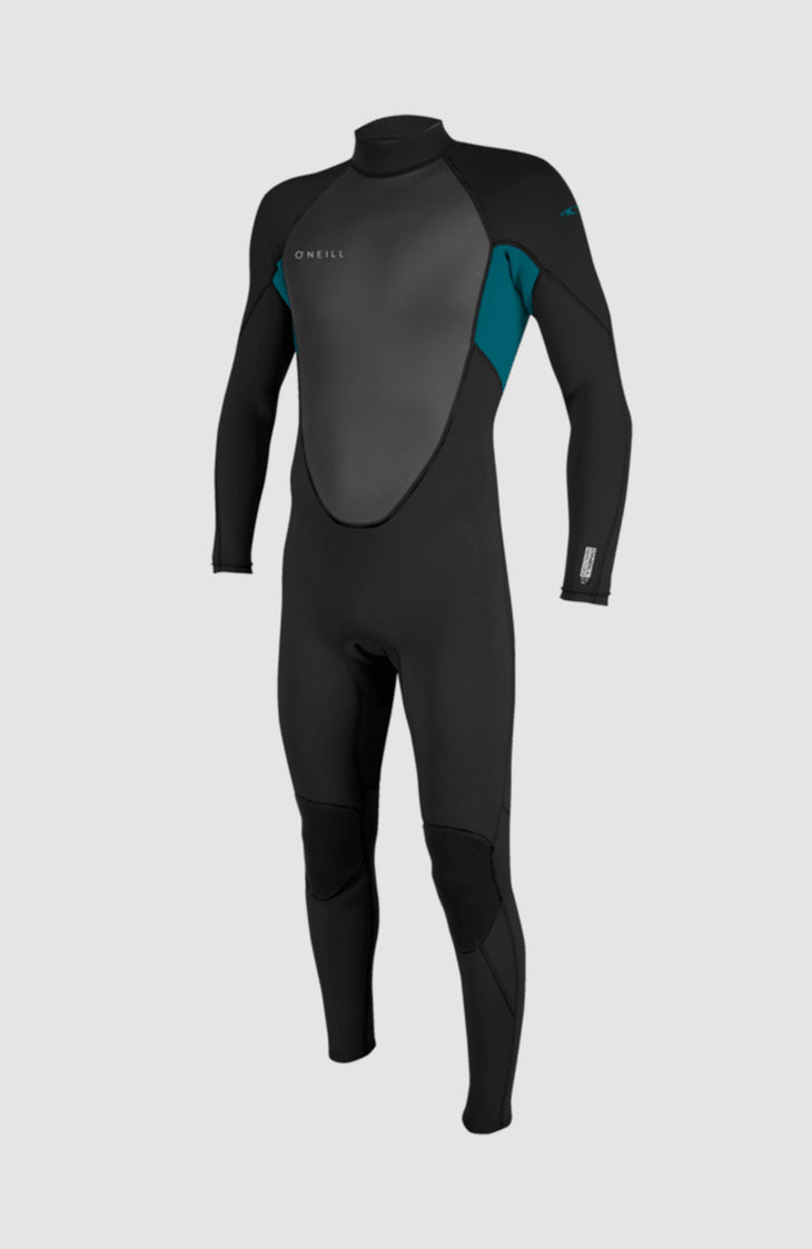 Reactor-2 3/2mm Back Zip Full Wetsuit | BLACK/TIDE POOL