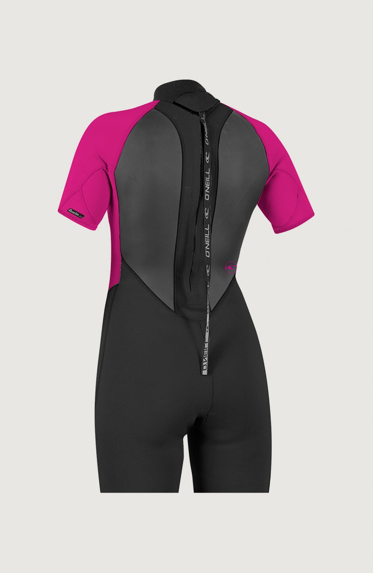 Reactor-2 2mm Back Zip Shortsleeve Spring Wetsuit | BLK/BERRY