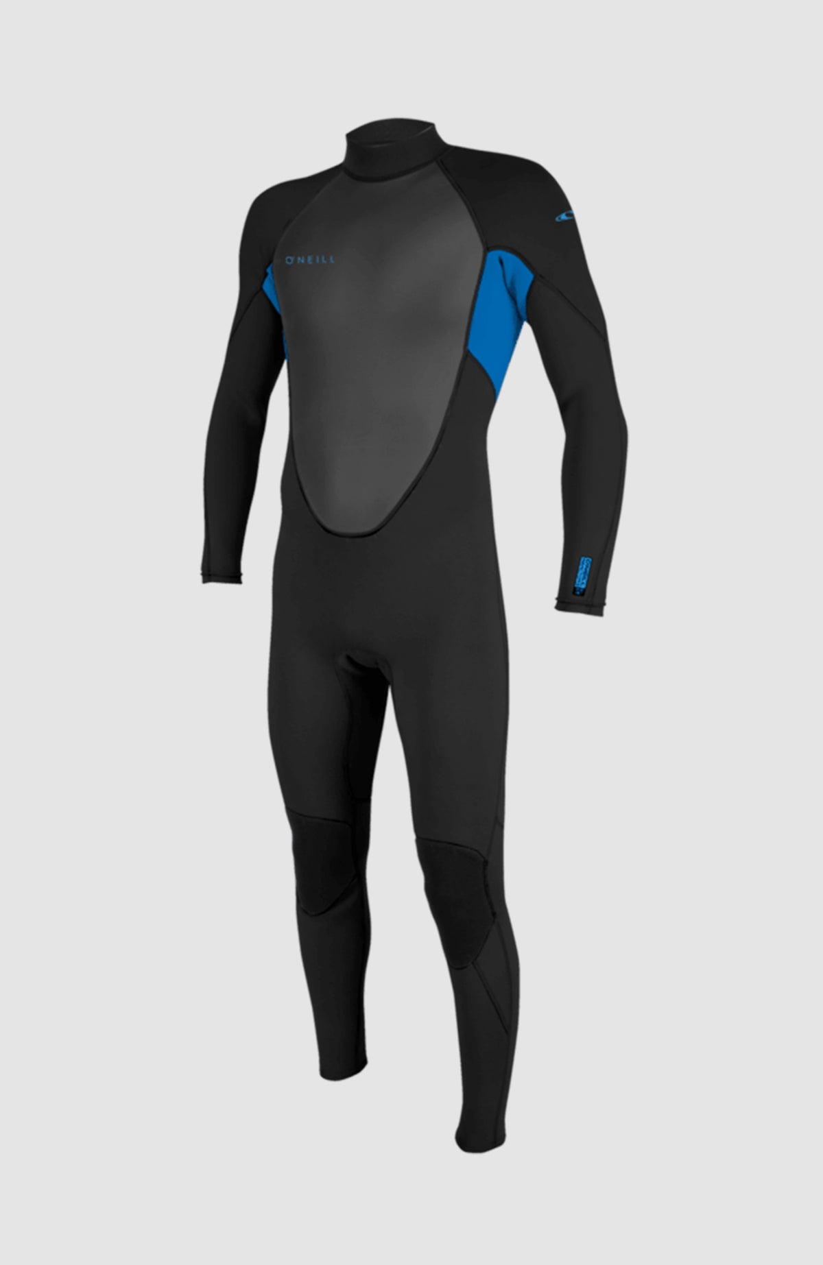 O'Neill Reactor-2 3/2 Back Zip Full Wetsuit Neoprenanzug für Jungen, blau, freigestellt in der Vorderansicht