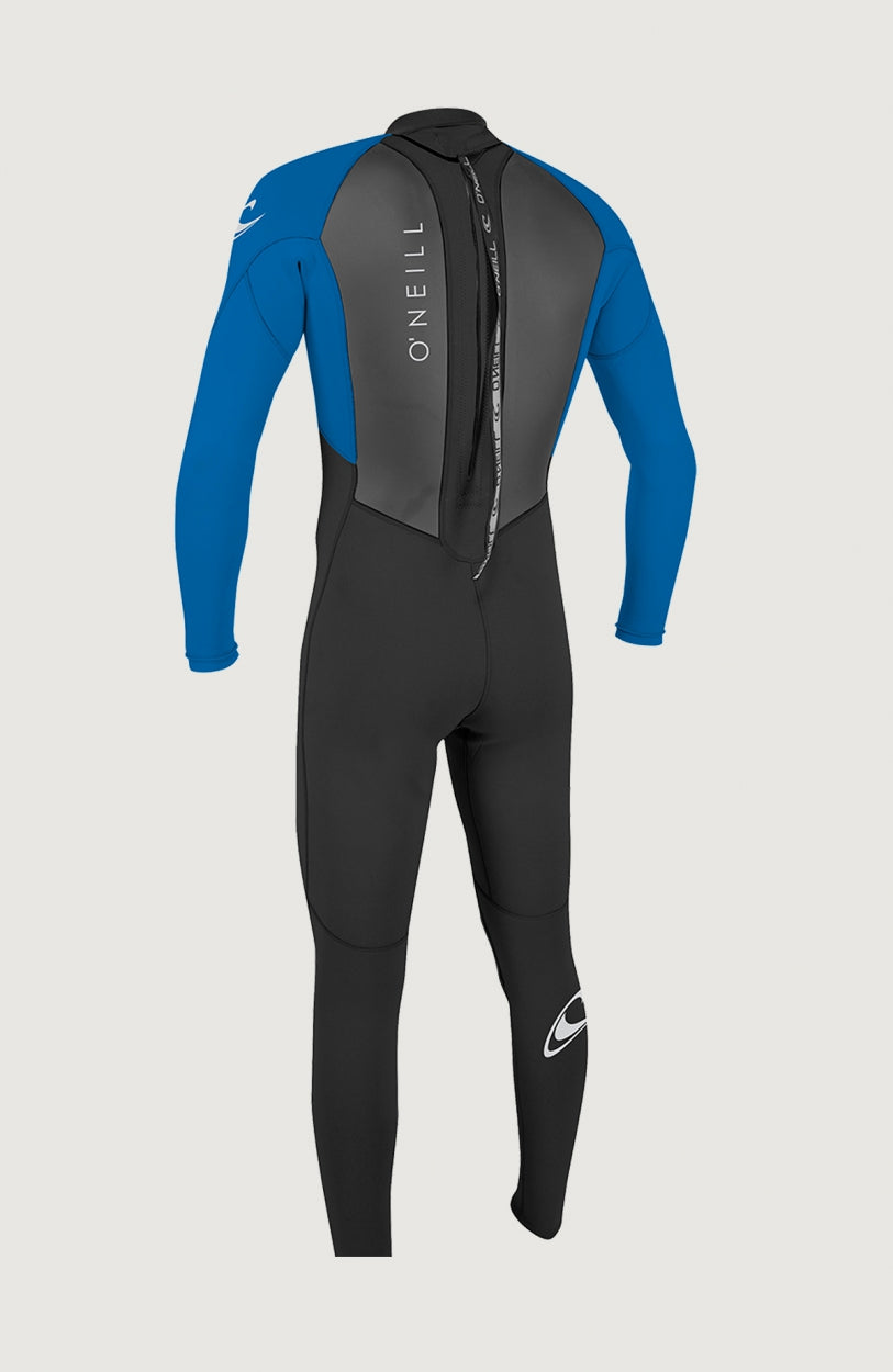 Reactor-2 3/2mm Back Zip Full Wetsuit Neoprenanzug für Mädchen, blau, freigestellt, Reißverschluss an der Rückseite