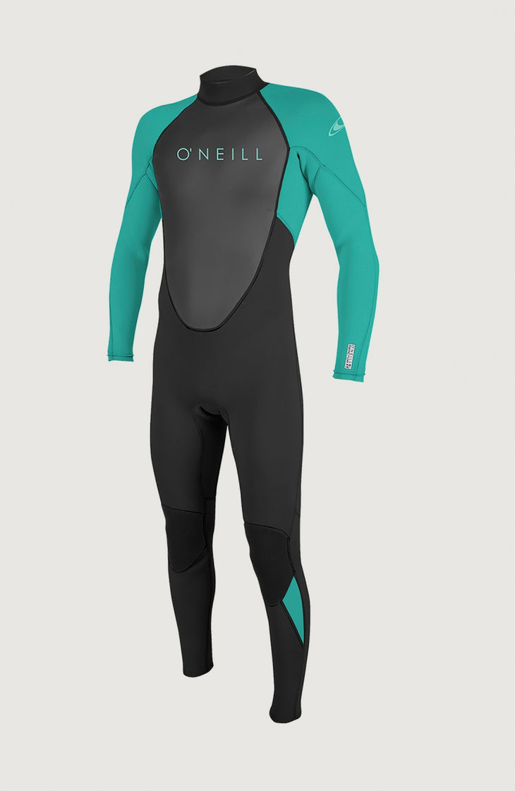 Reactor-2 3/2mm Back Zip Full Wetsuit | BLK/LTAQUA