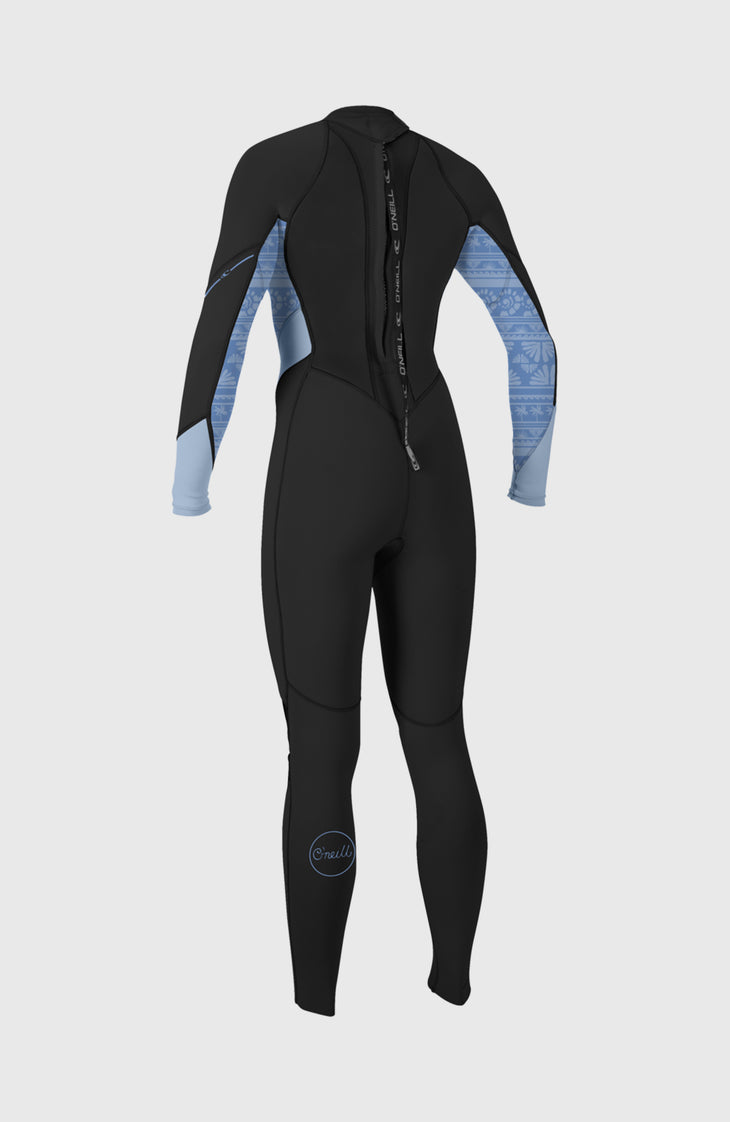 Wms Bahia 3/2 Back Zip Full | BLACK/SURFABSTRACT/CHAMBRAYBLU